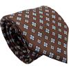 CARACCIOLO Cravatta uomo Sartoriale in seta - Squisita fattura ed elegante varietà (ELEGANCE MARRONE)