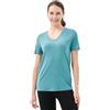 Merino Protect 100% Lana Merino Magliette Donne Collo V Maniche Corte Resistenza Odore Strato Base Viaggio Escursionismo Base Layer