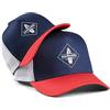Soulbuddy Set di 2 Cappellini Trucker da Basecap Coordinati papà e Figlio - Snapback Traspiranti Uomo e Bambino - Look Mini Me Famiglia - Idea Regalo Originale (IT, Testo, L, Blu Rosso)