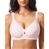 Ganado Reggiseno senza ferretto Donna Reggiseni senza Cuciture Collo V Push Up Bralette Comodi con imbottitura, Rosa, XX-Large