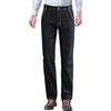 Generico Jeans Uomo Pantaloni Imbottiti Pile Felpati Foderati Regular Fit Jeans Uomo Tasche Invernale Imbottito in Pile Caldo Foderato Elastico Chiaro a Vita Alta Denim Adatta