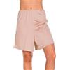 FORGARELLA - Modello Cari: Sottogonna a Pantaloncini con elastico in vita ideale per gonne o abiti. Tessuto antistatico e leggero. Biancheria intima da donna., Sabbia, M