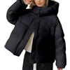 LKRSEEF Piumino Leggero Donna Giubbotto Donna Invernale Giacca Invernale Giacca Impermeabile 100 Grammi Curvy Piumino Con Cappuccio Elegante Winter Jacket Women Corto Nero Giubbotti Cappotto Corto Giubbino
