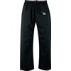 mmasport Kimono Karate in Cotone 230 gr 8 oz Divisa per Arti Marziali (1/140 cm, Pantalone, Nero)