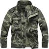 Letuwj Giacca da uomo giacca militare casual camouflage abbigliamento da lavoro denim