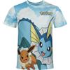 Pokémon Eeveelutions Uomo T-Shirt Multicolore XXL 100% Cotone Regular