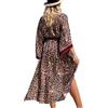 YOUKD Maxi Abito Bohémien Lungo Kaftano Estivo da Donna Copricostume da Spiaggia Vestaglia Ampia Kimono Taglia Unica