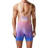 YUFEIDA Canottiera sportiva da uomo, canottiere attive, boxer wrestling, bodywear Active Bodysuit, B/rosa, M