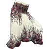 PANASIAM Pantaloni Aladino Donna - Pantaloni Harem & Tuta 2 in 1 Stile Boho | Pantaloni leggeri in viscosa, fascia larga, stampa floreale, veste S-XL & fino a 190 cm, pantaloni yoga comodi