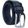 CM Conte Massimo Conte Massimo Cintura Uomo in Vero Cuoio Pezzo Unico, Made in Italy, Fibbia Nickel Free, Accorciabile, Alta 3,5 cm Con Scatola