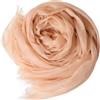 Prettystern Pura Ring Cashmere Pashmina Sciarpa Leggera Sottile Stola Da Cachemire Lana Scialle Con Frange Donna 25. beige