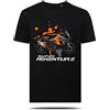 AZgraphishop T-Shirt con Grafica 1290 Super Adventure S 2021 On Orange Splatter Style TS-KT-005