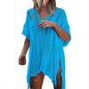 YOUKD Tunica da Donna Cava Top all'Uncinetto Trasparente Copricostume da Spiaggia Poncho Summer Copricostume da Spiaggia