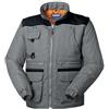 Generico Rossini HH217 Ronny Giubbotto imbottito unisex misto poliestere cotone chiusura con cerniera multitasche (IT, Testo, L, Regular, Regular, Grigio/Nero)