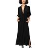 YOUKD Cardigan Donna in Cotone Maxi Bohemian Dress Beach Bikini Coverup Robe Kimono Lungo Loungewear Taglia Unica
