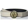 ARMANI EXCHANGE Bicolore, Fibbia Con Logo, Cintura, Donna, Noise/Nero, XL