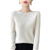 Generico Maglione in Cashmere da Donna, Maglione Lavorato A Maglia in Lana Merino Autunnale, Elegante, Tinta Unita, Girocollo, Manica Lunga, Morbido E Caldo, Pullover Invernale in Lana
