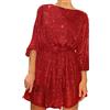 Generic Abiti da Cerimonia per La Mamma della Sposa Vestiti Lunghi Aderenti Completo da Cerimonia Donna Abiti da Sposa di Lusso Abito Sposa Asimmetrico Abiti Manica Lunga Abiti Capodanno Vestiti Cerimonia