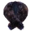 Futrzane Classic Stola - Collo Pelliccia Sintetica per Cappotto - Sciarpa Donna (Blu Navy con Marrone Classic)