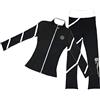 LIUHUO Set di pantaloni da pattinaggio su ghiaccio per ragazze, colore nero, per allenamento, pattinaggio