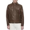 Levi's Faux Leather Racer Jacket Giacca, Sella, L Uomo
