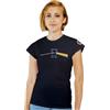 Feudalesimo e Libertà ROSEO Fluido - Lo Cupo Versante de Lo Satellite - T-Shirt Donna - The Dark Side of The Moon - Maglietta a Manica Corta 100% Cotone Organico - S