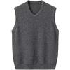 ZMNKH Gilet Uomo Maglione Collo a V Maglioni Senza Maniche Maglie Pullover 100% Cachemire Gilet Uomo d'Affari Gentleman Gilet
