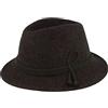 Hut Breiter Breiter Cappello per costume tradizionale bavarese per bambini in 100% lana - Made in Austria - 3 fili di seta per ragazze e ragazzi in 3 colori, antracite., 53