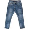 TMK Jeans Lunghi per Bambini, Pantalone Jeans da Ragazzi in Vita Elasticizzata, Pantaloni Denim Blu Junior Bambine Ragazze (cod. 2300) (8 Anni, Jeans-2355)