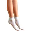 Fontana Calze, 12 paia di calzini da donna a bassa compressione 100% cotone mod. Sanitario. BIANCO mis. 39/41