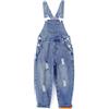 KIDSCOOL SPACE KIDSCOOL Salopette Jeans Unisex Bambino, Tuta Strappata Ragazze Ragazzi