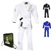URBANSBEE Kimono Jiu Jitsu Gi - Tuta Cotone da BJJ Professionale Ultra Leggera per Uomini/Donne, Gi per Jiu Jitsu Brasiliano, Arti Marziali,Karate,MMA, Resistente/Comodo per Allenamento/Competizione