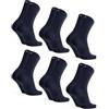 DANISH ENDURANCE Calze Cotone Organico, 6 Paia, Blu Scuro, 39-42