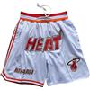 Laquieio Miami Heat City Edition - Pantaloncini da uomo, estivi, per uomo all'aperto, uniformi con tasca, asciugatura rapida, pantaloni alla moda, pantaloncini corti sportivi per pallacanestro, Orange