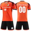 OPUTWDF Maglietta Calcio Personalizzata e Divise Calcio Bambino Personalizzate con Nome Numero Logo della Squadra Kit da Maglia Calcio Personalizzabile per Bambini e Adulti