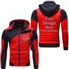 East-hai-buy Felpa con Cappuccio Fai-da-Te Personalizzata Felpa da Uomo con Zip Stampata con Le tue Foto di Design/Logo Giacca in Patchwork Cappotto color4,L