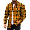 Gienslru Giacca Uomo Vintage Cappotto Leggera Camicia a Quadri Shacket Autunno Inverno Maniche Lunghe Overshirt Plaid e Bottoni Casual Lavoro Soft Shell Giubbotto con Tasche Cappottino Casual Jacket