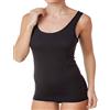 JADEA 3 Pezzi Canotta Donna Spalla Larga 9205 in Interlock, Nero, 4