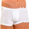 HERMKO 3901 3 Boxer da Uomo in Cotone 100%, Größe Herren:3 (S), Farbe:Bianco