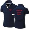 Generic Personalizzato Uomo Polo T Shirt Manica Corta Personalizzata Logo Colore A Contrasto Estate Streetwear Casual Moda Top Color3,4XL