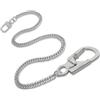 Ahiller Catena Portafoglio da Uomo - Catena da 63,5 cm in Acciaio Inox Resistente con Moschettone in Lega e Doppio Lucchetto, per Accessori Stile Biker Punk, Taglia unica