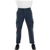 Celio Pantaloni cargo da uomo in cotone tinta unita blu