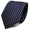 TigerTie Cravatta di design in seta a pois - Larghezza cravatta 8 cm