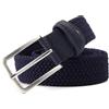 NEFLUM Cinture elastiche estese Cinture casual elasticizzate in tessuto intrecciato Cintura larga 3,4cm elasticizzata da 160cm, Blu navy, 160cm