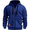 HAOLEI Felpe Senza Cappuccio da Uomo Felpe con Tasche e Polsini Elastici Leggera e Funzionale Maglia Semplice Classici Maglie Casual Pullover Sportiva Hoodie Autunno e Inverno S-3XL