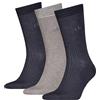 Calvin Klein Giftbox Dropneedle Grid Calzini Classici, Grigio Combo, Taglia Unica (Pacco da 3) Uomo