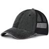 Zylioo Cappello da camionista lavato XXL oversize,Cappelli da camionista in rete regolabile,Cappello da corsa morbido per grandi teste