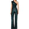Generico Pagliaccetto Donna Sexy Monopezzi e Tutine Jumpsuit Sportivo Schiena Nuda Fionda Tuta Intera Aderente da Donna Elegante Tinta Unita Playsuit Tuta Cerimonia Cocktail