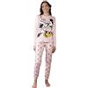 Sabor Pigiama Donna Caldo Cotone Personaggi Disney Cartoni - Autunno Inverno - Lilo.&.Stitch. - SNO.opy - Min.NIE (IT, Testo, L, Regular, Regular, TOPINI Rosa 392)