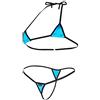Sohimary 227 Donna Molto Mini Perizoma String Bikini XS S M 38 40 42 44 Blu
